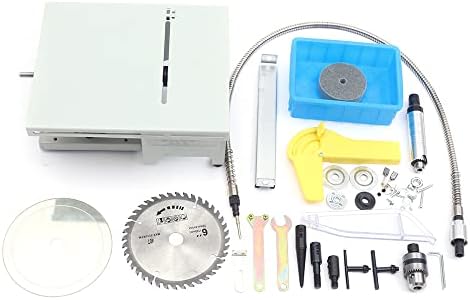 Jewelry Lapidary Equipment 1.18Inch Cutting Depth DIY Jewelry Lapidary Saw Mini Table Saw Rock Bench Polisher Machine with Grinding Wheel Benchtop Polisher Machine Set for Nephrite, Wood