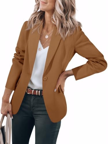 Cicy Bell Womens Casual Blazers Long Sleeve Work Office Suit Jackets Blazer