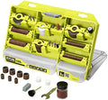 RYOBI - Set of 120 Mini-Tool Accessories - RAR800K-120 - Engraving, Polishing, Sanding, Precision, Dremel Compatible