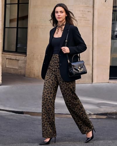 G4Free Yoga Pants for Women Wide Leg Pants with Pockets High Waisted