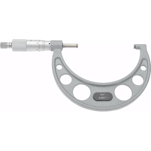 SPI 17-643-8 Calibrated Mechanical Outside Micrometer: 3" to 4 inch Range
