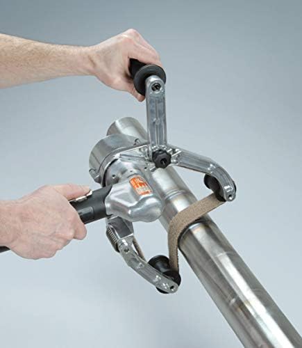 Dynabrade 14360 Pneumatic Pipe Belt Finisher | .7 hp (522 W) 3,400 RPM, Rear Exhaust