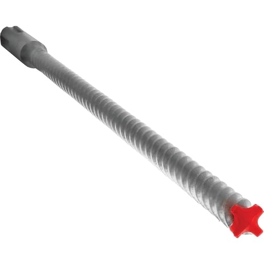 Diablo Rebar Demon SDS-Max 4-Cutter Full Carbide Head Hammer Drill Bit with Tri-Metal Fusion Welding - 9/16" Diameter, 29" Length, 24" Working Length - DMAMX1070