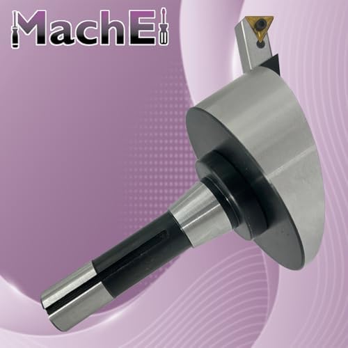 MachEl 4" Fly Cutter with Indexable Carbide Insert Tool, R8 Shank