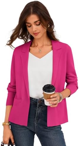 GRACE KARIN Womens Sweater Blazer Jackets Business Casual Work Cardigan