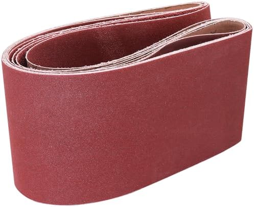 6 x 48-Inch Sanding Belts for Belt Sander 6x48, 40 80 120 240 Grit, 8 Pack