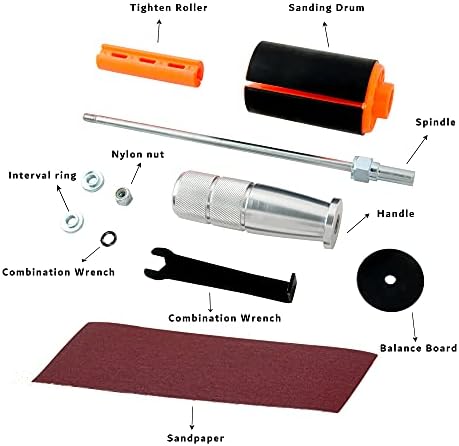 O'SKOOL Hand-Held Sanding Drum for Drill Presses