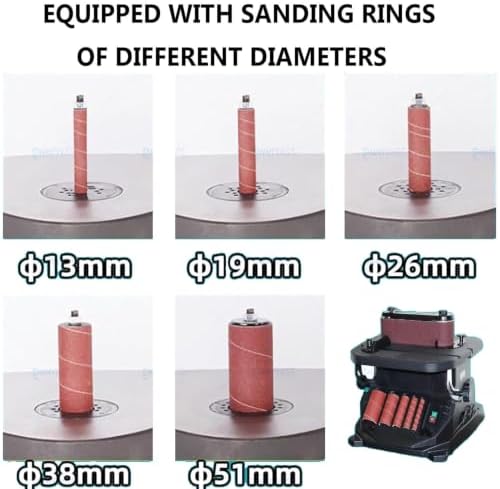 Oscillating Spindle Sander,450W 2-in-1 Woodworking Machine
