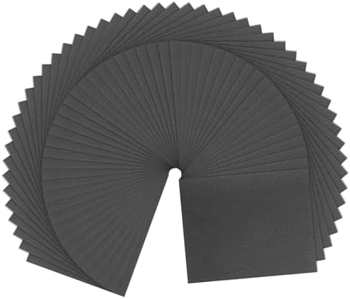 HARFINGTON 50pcs Sandpaper 100 Grit 9 x 11 Inch Waterproof Backing Silicon Carbide Abrasive Wet Dry Sanding Sheets for Wood Finishing, Metal Sanding, Automotive Polishing