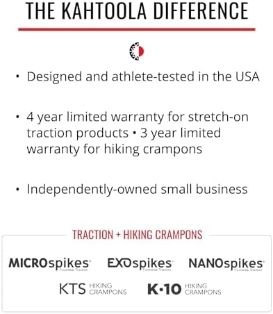 Kahtoola NANOspikes Footwear Traction for Icy Winter Road Running & Walking