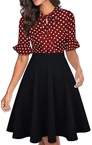 Women Summer Floral Ruffle Sleeve Wear to Work Church Wedding Guest Party Dresses
