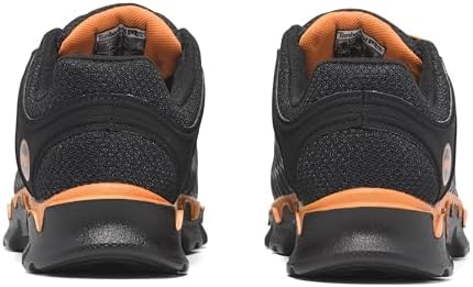 Timberland PRO Men's Powertrain Sport Alloy Safety Toe Industrial Athletic Work Shoe, Black/Orange-2024 New, 10