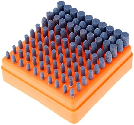 Abrasive polishing tools 100pcs Abrasive Mounted Stone Point Grinding Head Wheel for Mould Finish Polish Die Grinder Rotary Tools 3mm Shank