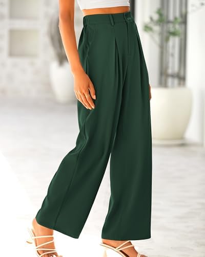 BTFBM Fall High Waisted Business Casual Palazzo Pants for Women Dressy 2026