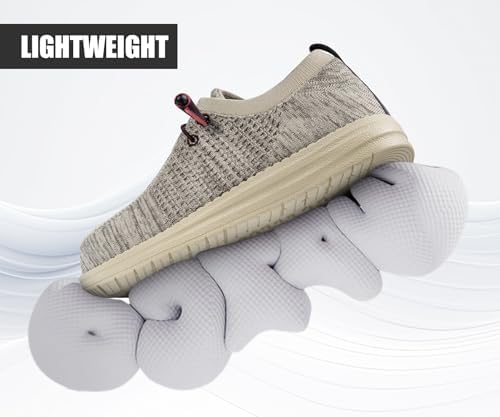LARNMERN Steel Toe Loafers Women Slip On Work Safety Shoes Walking Sneakers