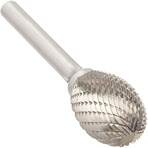 Drill America SE-7 Carbide Burr/Rotary File Oval Double Cut for Die Grinder 3/4" Dia. x 1" Cut Length with 1/4" Shank and 2-3/4" Overall Length, DUL Series