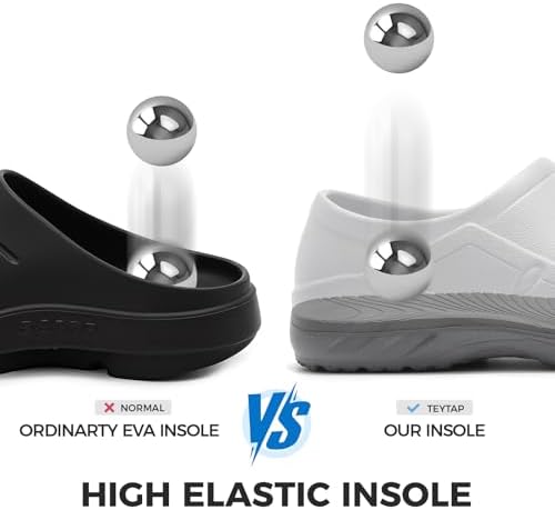 Chef Shoes Men Women Non Slip Work Shoes Water Proof Closed Toe Clogs for Nurse Kitchen Restaurant Food Service