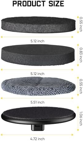 Fanttik Flip G9 Pro Electric Scrubber & 4 Pcs Replacement Pads for Fanttik Flip G9 Pro Electric Spin Scrubber