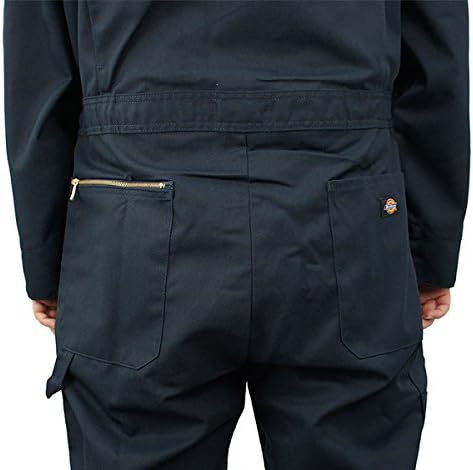 Dickies Men’s Deluxe Long Sleeve Coveralls – 7.5 oz Twill Mechanic Jumpsuit with Zipper Front Industrial Uniform Fit