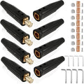 4Pcs LC-40 Welding Lead Connectors, 350A Cable Connectors for 1/0-2/0 Cable