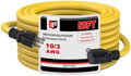 EP 50 Ft 10/3 SJTW NEMA 5-20 P/R Outdoor Extension Cord, Yellow