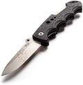SOG Kilowatt- Electricians Pocket Knife with Wire Stripping Multi-Tool and 3.4 Inch AUS-8 Blade, UTP 10-22G Wire Stripper Knife (EL01-CP), Black