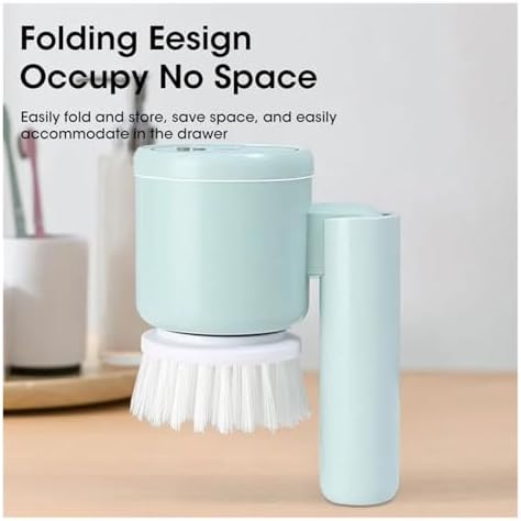Electric Spin Scrubber, Cordless Cleaning Brush with 5 Heads