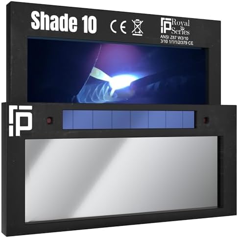 Ridge Products | Silver Shade 10 Auto Darkening Welding Lens | Cool Blue Welding Lens 2x4 1/4 | Shade 10 Welding Lens Auto Darkening | Perfect for a Sugar Scoop Welding Hood or Pancake Welding Hood