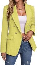 Mina Self 2026 Women's Fall Tweed Blazer Plaid Jacket Business Casual Coat