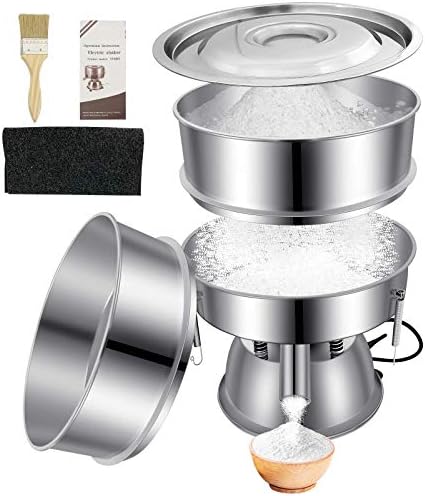 Sidasu Automatic Vibrating Sieve Shaker–10&60 Mesh Flour Sifter