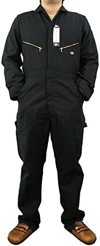 Dickies Men’s Deluxe Long Sleeve Coveralls – 7.5 oz Twill Mechanic Jumpsuit with Zipper Front Industrial Uniform Fit