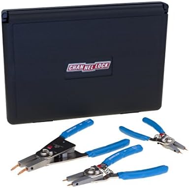 Channellock RT-3 Convertible Retaining Ring Plier Set, 3-Piece, Blue