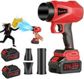 Cordless Leaf Blower, 20V Electric Handheld Leaf Blower and Charger,650CFM 288MPH, 6 Speed Modes,Lightweight Battery Powered Blower for Blowing Leaves, Dust, Snow, Patio Yard Lawn Care RED