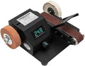 Mini Belt Sander,Benchtop Sander Electric Bench Grinder Spindle Sander 0-90° Adjustable Polishing Grinding Machine W/Digital Display For Metal, Wood, Acrylic,Jewelry
