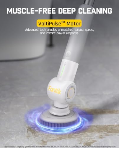 Fanttik Flip G9 Pro Electric Scrubber, VoltiPulse Motor, for Bathroom