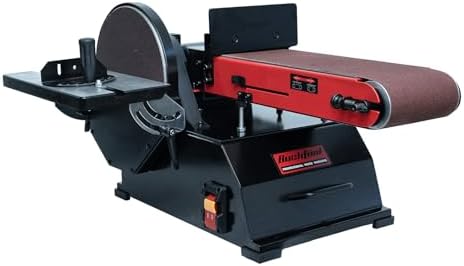 BUCKTOOL 1-1/2HP Bench Belt Disc Sander for Woodworking,6x48" Belt,10" Disc