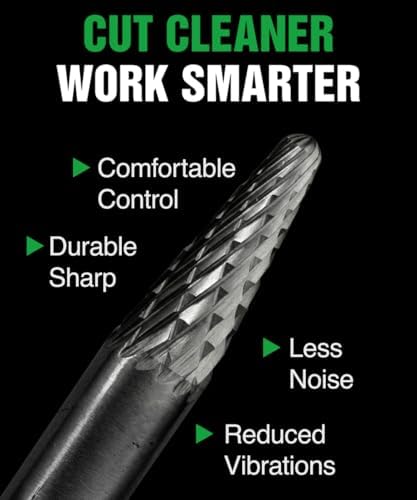 SL-1 Carbide Burr 1/4 In Shank Double Cut Die Grinder