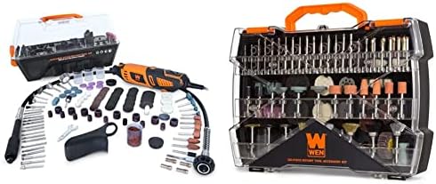 WEN 23190 1.3-Amp Variable Speed Steady-Grip Rotary Tool (190-Piece) and 282-Piece Accessory Kit