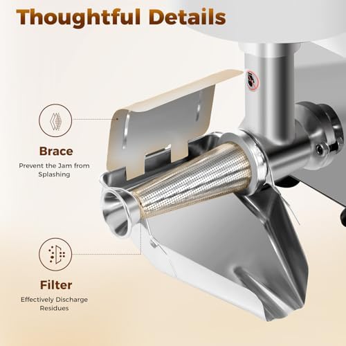 Electric Tomato Strainer, 450W Commercial Tomato Sauce Maker Machine