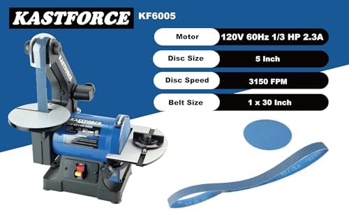 KF6005 Professional Belt Disc Sander, 1x30 inch & 5 inch