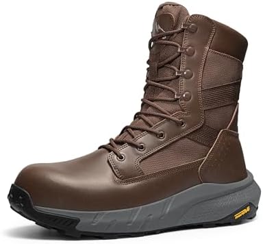 NORTIV 8 Men's Composite Toe Work Boots Side Zipper