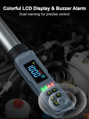 GROWNEER Digital Torque Wrench, 36.8-737 Ft-lbs/50-1000 Nm, 3/4'' Drive Inch Pound Torque Wrench with Buzzer & LED Indicator, Electronic Torque Wrench for Tractors, Trucks, Motor homes, and industrial