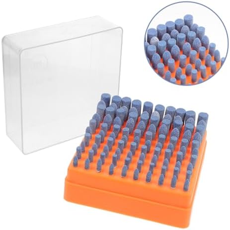 SOLUSTRE 200pcs Grinding Zirconium Mounted Points for Rotary Tool Accessories Versatile Grinding Bits for More Abrasive Stones for Various Tasks
