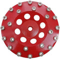 Diamond Grinding Cup Wheel for Hard Concrete Floor, Epoxy Coating Removal, 24 Aggressive Honeycomb Segments, 7 Inch 5/8”-11 Thread, 30/40 Grit