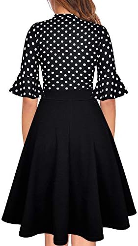 Women Summer Floral Ruffle Sleeve Wear to Work Church Wedding Guest Party Dresses