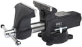 Yost HD1000-C Heavy Duty 10-Inch Mechanics Work Bench Vise | Heavy Duty Woodworking & Metal Work Table with Secure Grip Swivel Base | 60,000 PSI Casting Iron Material with Extra-large Anvil Surface