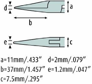 Needle Nose Pliers 6.1/8'' - schmitz 4441HS22 - straight, long, very slim, tapered, smooth jaws - ESD - Dissipative - Box joint for professionals - Made in Germany - Solingen