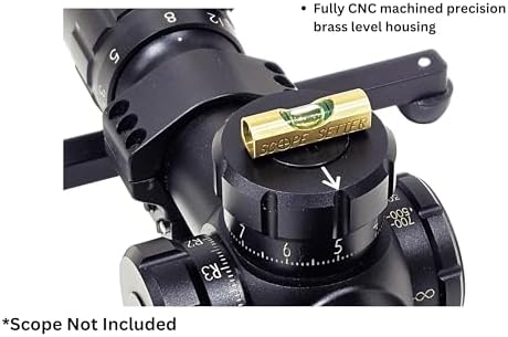 Scope Setter, Rifle Scope Leveling Kit, A Simple and Accurate Method for Reticle Alignment in Scope Rings utilizing a Picatinny Rail Interface, Made in USA