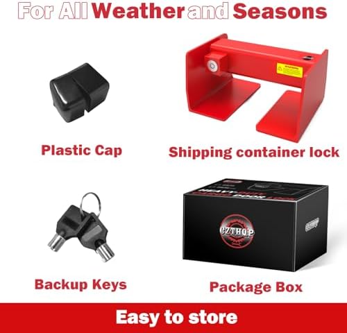 Shipping Container Lock, Cargo Door Lock with 2 Keys