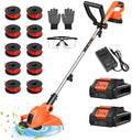 Electric Weed Wacker Eater Cordless Battery Powered String Trimmer Whacker